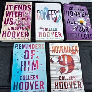 Colleen Hoover Book Lot of 5 Reminders of Him Nov 9 Confess All Your Perfects